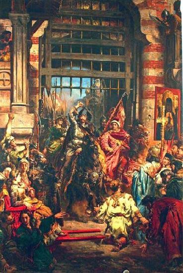 Jan Matejko Boleslaw Chrobry and Svetopelk at Kiev